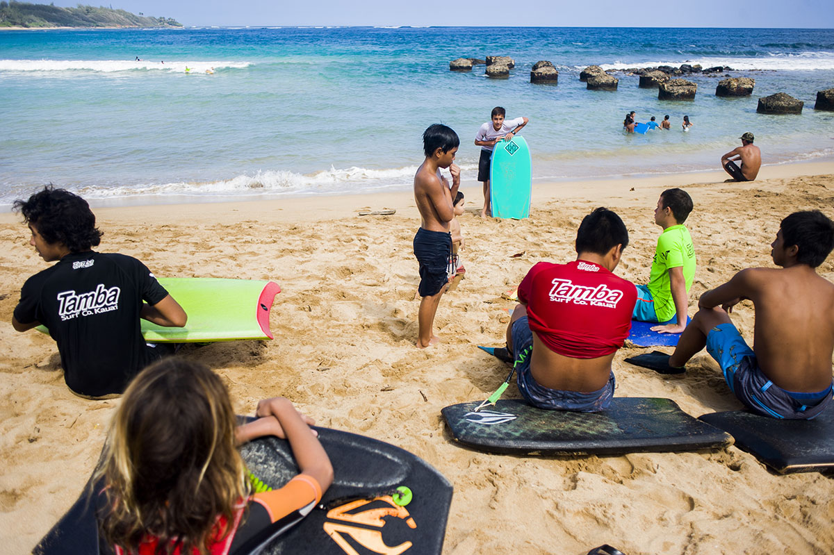 kauai, body boarding, kids, surf, contest